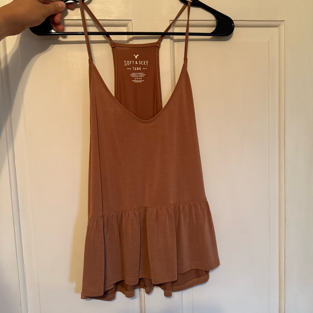 American Eagle Outfitters Soft & Sexy Brown Camisole